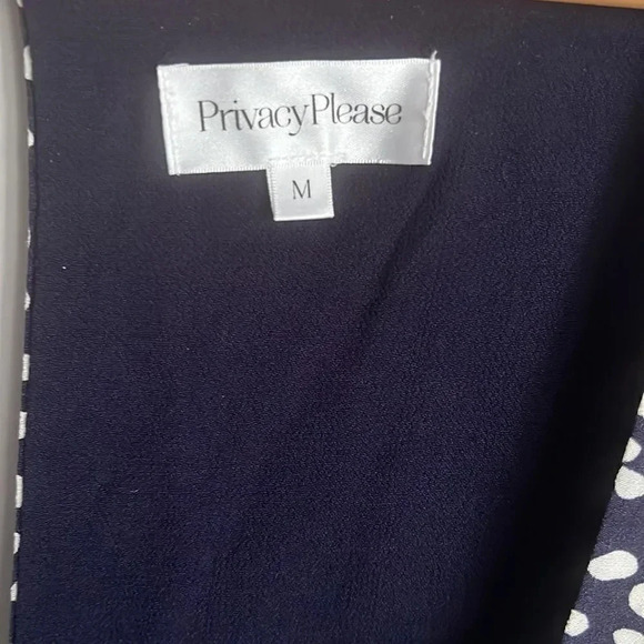 Privacy Please x revolve Geneva Mini Dress in Navy Not Dot - Picture 6 of 11